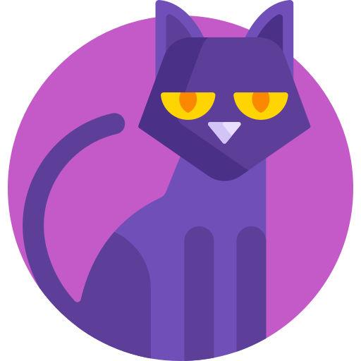 A black cat icon